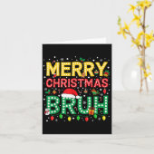 Bruh Christmas Bruh Frohe Weihnachtsjuwelen Männer Karte (Gelbe Blume)