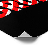 Bruh Christmas Candy Cane Santa Hat Xmas Slang Mem Poster (Ecke)