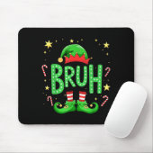 Bruh Christmas Elf Funny Xmas Kids Boys Christmas Mousepad (Mit Mouse)