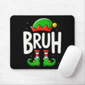 Bruh Christmas Elf Pajamas For Mens Kids Teen Boys Mousepad (Mit Mouse)