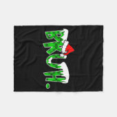 Bruh Christmas Kids Teens Boys Funny Christmas Hum Fleecedecke (Vorderseite (Horizontal))