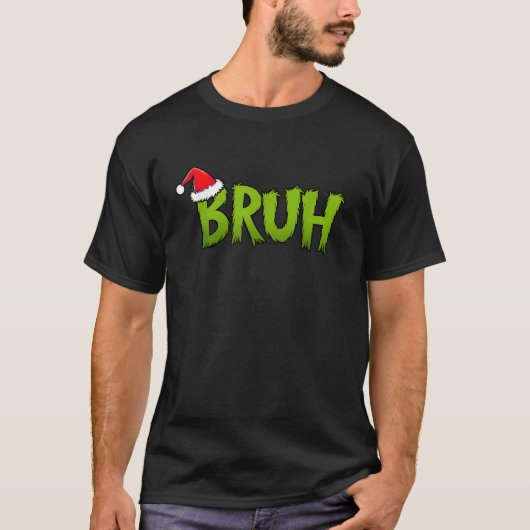 Bruh Christmas Kids Teens Boys Funny Christmas Hum T-Shirt (Vorderseite)