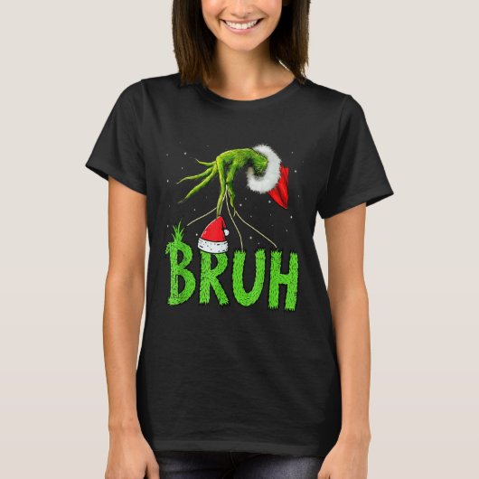 Bruh Christmas Kids Teens Boys Funny Christmas Hum T-Shirt (Vorderseite)
