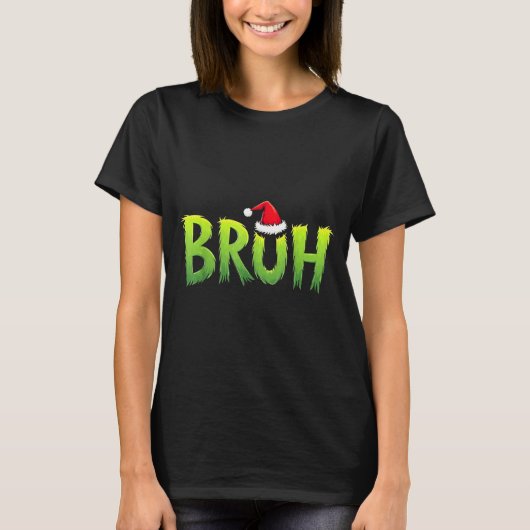 Bruh Christmas Kids Teens Boys Funny Christmas Hum T-Shirt (Vorderseite)