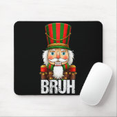 Bruh Christmas Nutcracker Santa Claus Holiday Xmas Mousepad (Mit Mouse)