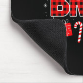 Bruh Christmas Pajama Christmas Family Retro Santa Mousepad (Ecke)