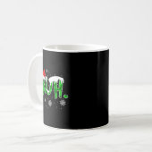 Bruh Christmas Red Plaid Funny Family Teens Boys K Kaffeetasse (Vorderseite Links)