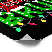 Bruh Christmas Red Plaid Poster (Ecke)
