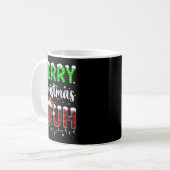 Bruh Christmas Red Plaid Teens Boys Kids Xmas Paja Kaffeetasse (Vorderseite Links)