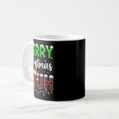 Bruh Christmas Red Plaid Teens Boys Kids Xmas Paja Kaffeetasse (Vorderseite Links)