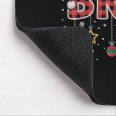 Bruh Christmas Red Plaid Teens Boys Kids Xmas Paja Mousepad (Ecke)