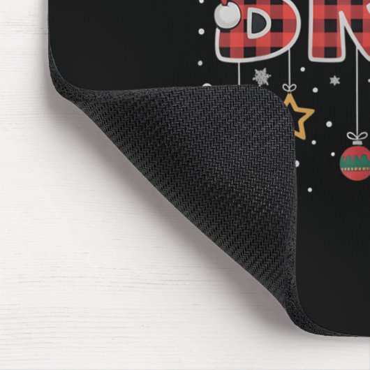 Bruh Christmas Red Plaid Teens Boys Kids Xmas Paja Mousepad (Ecke)