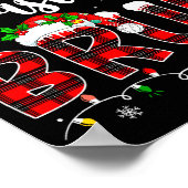 Bruh Christmas Red Plaid Teens Boys Kids Xmas Paja Poster (Ecke)