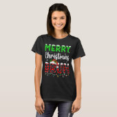Bruh Christmas Red Plaid Teens Boys Kids Xmas Paja T-Shirt (Vorne ganz)