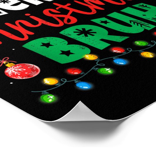 Bruh Christmas Shirt Kids Xmas Men Teen Boys Funny Poster (Ecke)