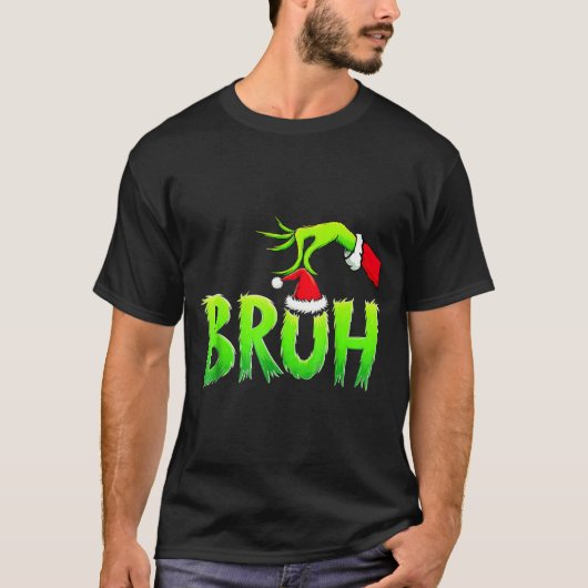 Bruh Christmas Shirt Kids Xmas Teens Boys Funny Ch (Vorderseite)