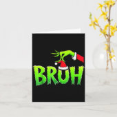 Bruh Christmas Shirt Kids Xmas Teens Boys Funny Ch Karte (Gelbe Blume)