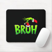 Bruh Christmas Shirt Kids Xmas Teens Boys Funny Ch Mousepad (Mit Mouse)
