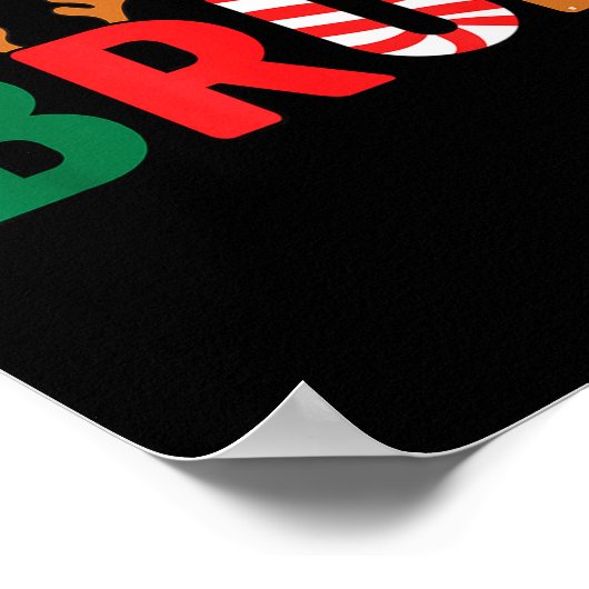 Bruh Christmas Shirt Teens Boys Xmas Kids Funny Ch Poster (Ecke)