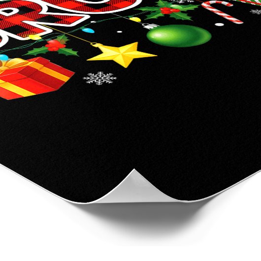 Bruh Christmas Teens Boys Xmas Kids Funny Christma Poster (Ecke)