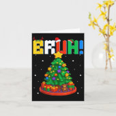 Bruh Christmas Tree Master Builder Gebäude Blocks Karte (Gelbe Blume)
