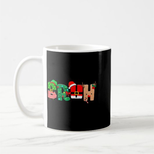 Bruh Christmas Tree Xmas Elf Santa Rudolph Pajamas Kaffeetasse (Links)