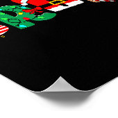 Bruh Christmas Tree Xmas Elf Santa Rudolph Pajamas Poster (Ecke)