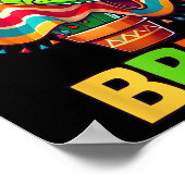 Bruh Cinco De Mayo Mexican Party Dabbing Cactus Bo Poster (Ecke)