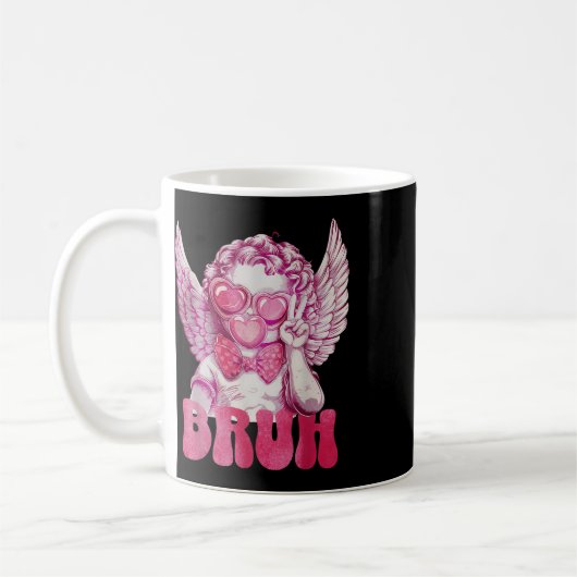 Bruh Cupid Valentinstag Funny Sarcastic Kaffeetasse (Links)