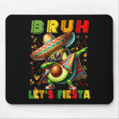 Bruh Dab Avocado Poncho Lasse Fiesta Kids Boys Cin Mousepad (Vorne)