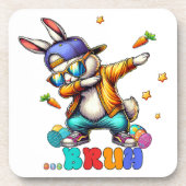 Bruh Dab Häschen Ostern Lustig Getränkeuntersetzer (Vorderseite)
