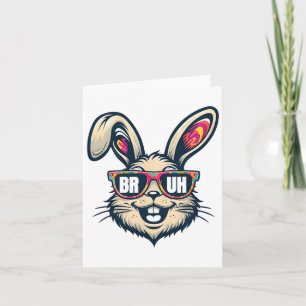 Bruh Dabbing Bunny Osterfest Mens Kids Boys Est Karte