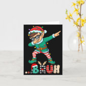Bruh Dabbing Elf Funny Kids Boys Mens Christmas Ma Karte (Gelbe Blume)