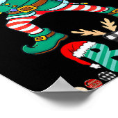 Bruh Dabbing Elf Funny Kids Boys Mens Christmas Ma Poster (Ecke)