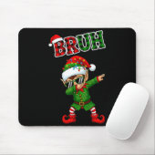Bruh Dabbing Elf Funny Kids Years Pajamas Christma Mousepad (Mit Mouse)