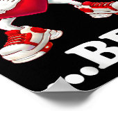 Bruh Dabbing Heart Funny Kids Boys Mens Valentine  Poster (Ecke)