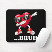 Bruh Dabbing Herz Lustig Kinder Jungen Männer Vale Mousepad (Mit Mouse)