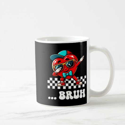 Bruh Dabbing Herz Meme Lustiger Spruch Bro Kinder  Kaffeetasse (Rechts)