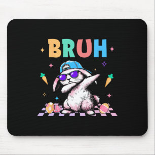 Bruh Dabbing Kaninchen Bunny Frohe Ostern Tag Ei J Mousepad
