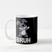 Bruh Dabbing Kaninchen Hase Frohen Ostertag Ei Jun Kaffeetasse (Links)