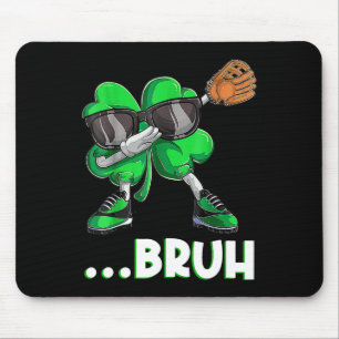 Bruh Dabbing Kleeblatt Sell St Patricks Day Men Bo Mousepad