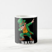 Bruh Dabbing Leprechaun Lustiger Männer Kinder Jun Kaffeetasse (Mittel)