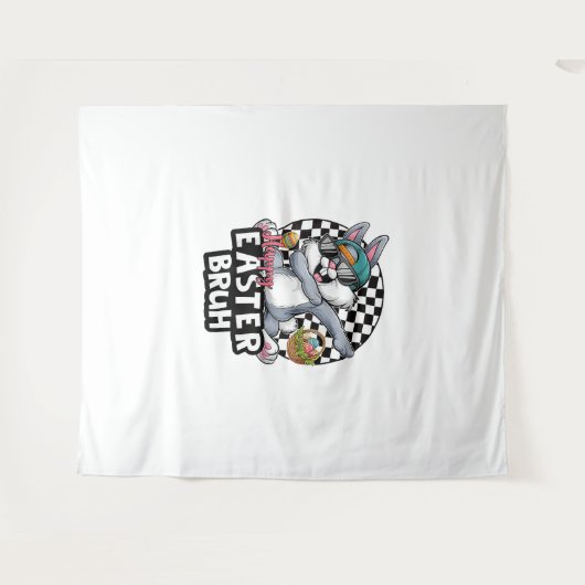 Bruh Dabbing Rabbit Ostereier Dab Boys Girls Wandteppich (Vorderseite (Horizontal))