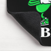 Bruh Dabbing Shamrock Lustiger St. Patrick's Day T Mousepad (Ecke)
