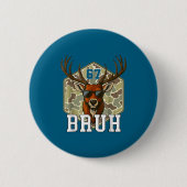 Bruh Deer 67 Funny Deer Hunting Camo Hat Youth Tee Button (Vorderseite)
