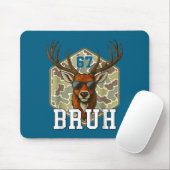 Bruh Deer 67 Funny Deer Hunting Camo Hat Youth Tee Mousepad (Mit Mouse)