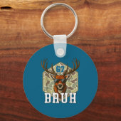 Bruh Deer 67 Funny Deer Hunting Camo Hat Youth Tee Schlüsselanhänger (Vorderseite)