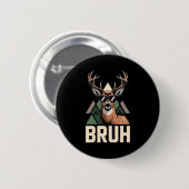 Bruh Deer Funny Deer Hunting Camo Hat Youth Kids S Button (Vorne & Hinten)