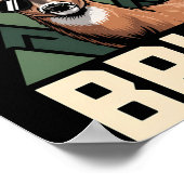 Bruh Deer Funny Deer Hunting Camo Hat Youth Kids S Poster (Ecke)