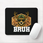Bruh Deer Funny Deer Hunting Camo Hat Youth Teens  Mousepad (Mit Mouse)
